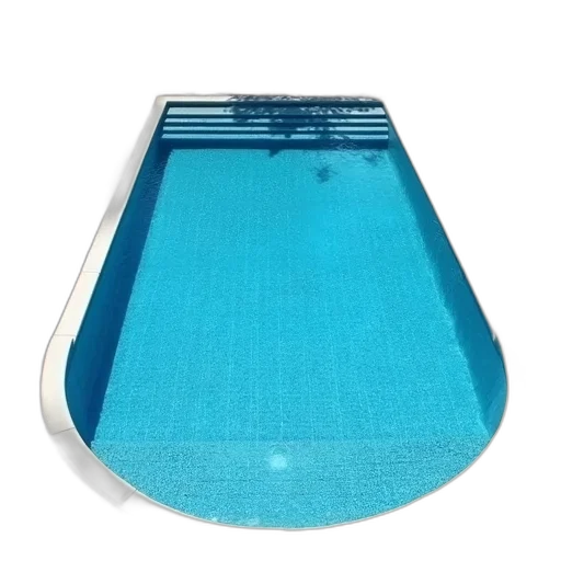 3d render, vaporwave, underwater, blue, modern, swimming, pool, tile transparent PNG cut-out