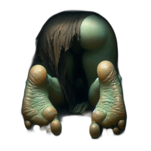 creature, mask, face, hat, concept art, 3d render, photorealistic, fantasy art transparent PNG cut-out