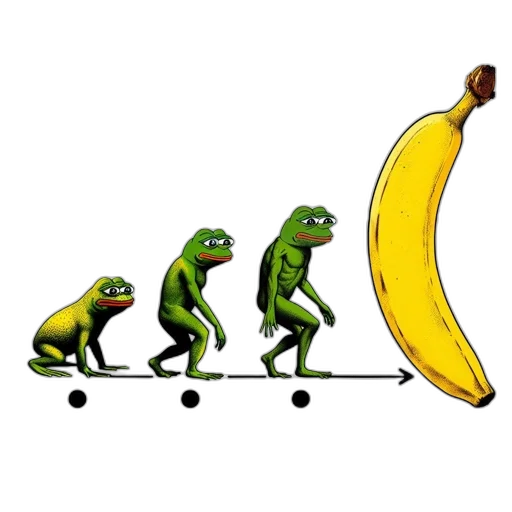 food, animal, concept art, pixel art, amusing, illustration, frog, evolving transparent PNG cut-out