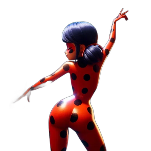 robot, dress, 3d render, concept art, comic book art, cartoon, red, animated transparent PNG cut-out