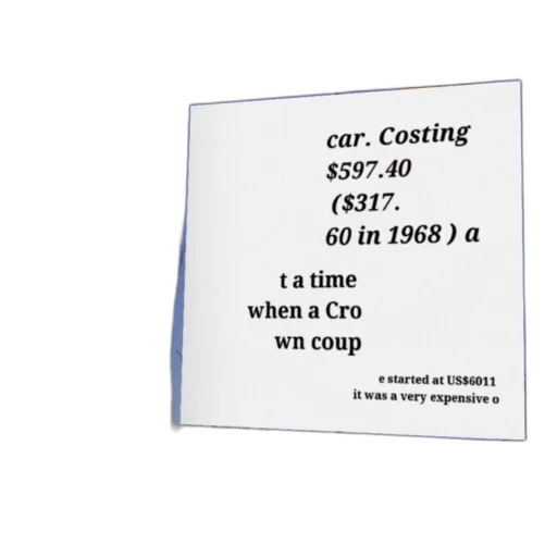 car, advertisement, costing, 597, 1968, background, tree, sky transparent PNG cut-out