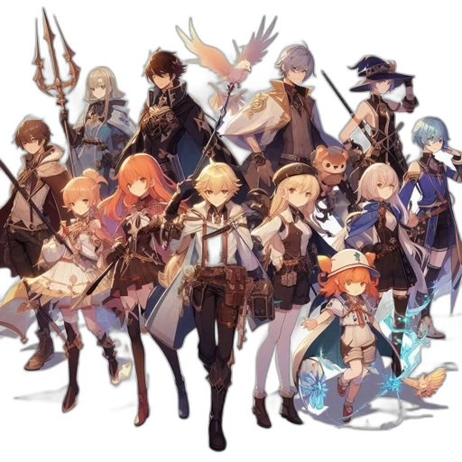 staff, sword, weapon, concept art, pixel art, fantasy art, golden, monochrome transparent PNG cut-out