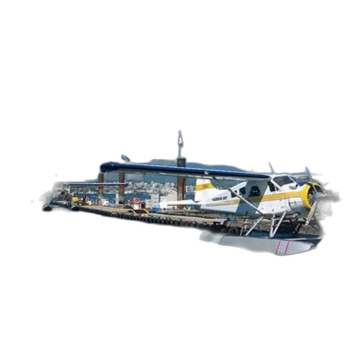 staff, weapon, 3d render, concept art, photorealistic, seaplane, docked, pier transparent PNG cut-out