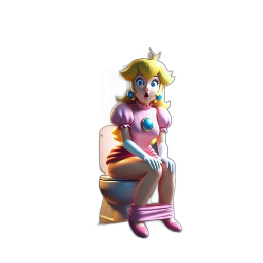 dress, crown, weapon, staff, 3d render, concept art, vaporwave, pixel art transparent PNG cut-out