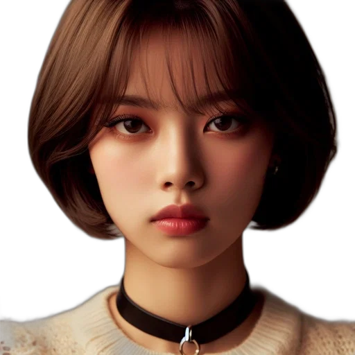 face, hair, jewelry, robot, photorealistic, concept art, 3d render, fantasy art transparent PNG cut-out