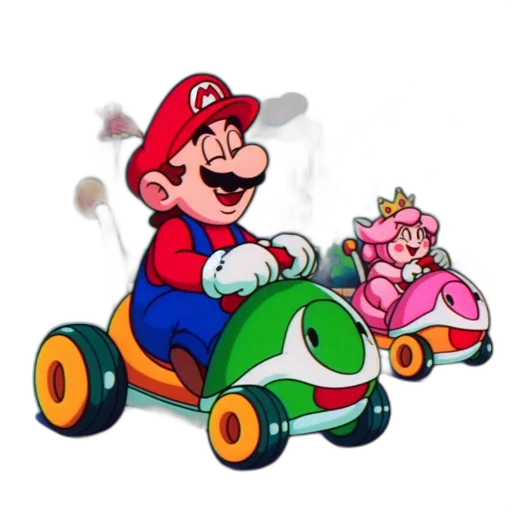 car, weapon, concept art, 3d render, pixel art, photorealistic, illustration, mario transparent PNG cut-out