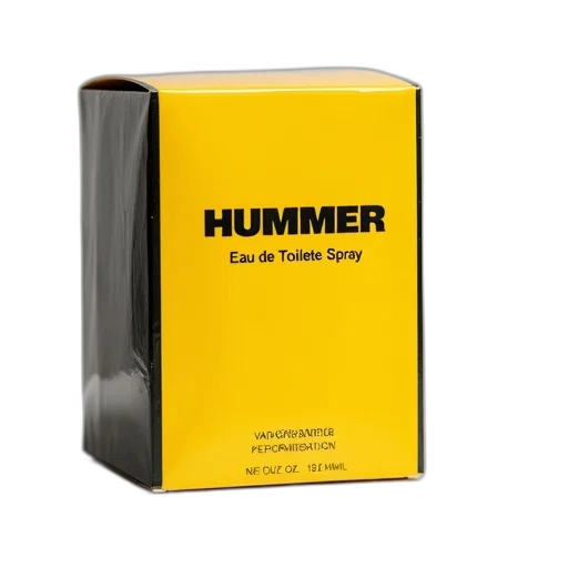 yellow, box, word, hummer, black, letters, placed, white transparent PNG cut-out