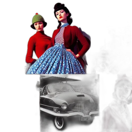 car, dress, concept art, 3d render, photorealistic, collage, combines, range transparent PNG cut-out