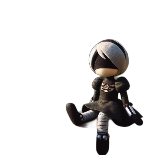 robot, jacket, weapon, staff, 3d render, concept art, pixel art, cartoon transparent PNG cut-out