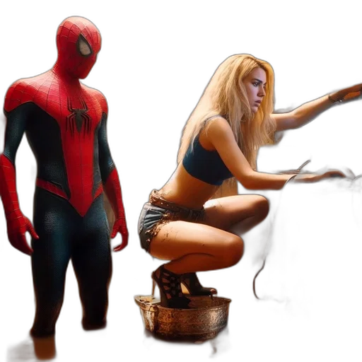concept art, comic book art, 3d render, fantasy art, two, individuals, occupy, disordered transparent PNG cut-out