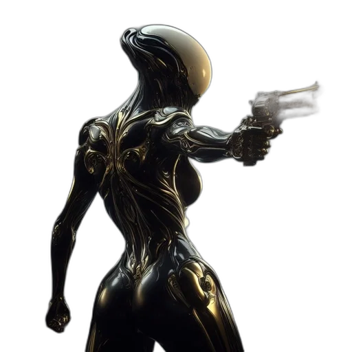 robot, dress, creature, weapon, concept art, 3d render, comic book art, cyberpunk transparent PNG cut-out