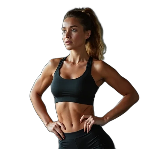 jacket, staff, dress, jewelry, photorealistic, concept art, woman, gym transparent PNG cut-out
