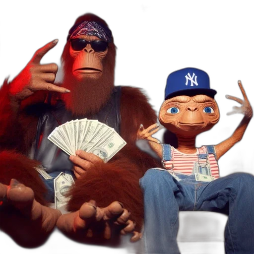 concept art, 3d render, cartoon, fire, forest, two, anthropomorphized, creatures transparent PNG cut-out