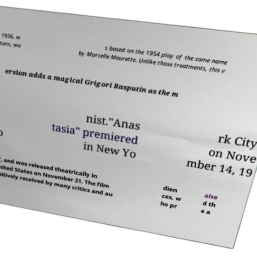 poster, film, anastasia, featuring, magical, grigori, rasputin, villain transparent PNG cut-out