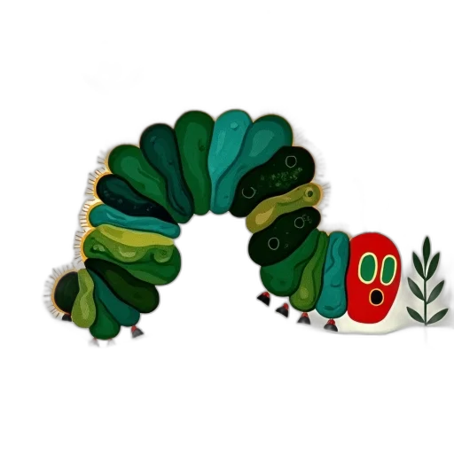 jewelry, crown, mask, food, pixel art, very, hungry, caterpillar transparent PNG cut-out
