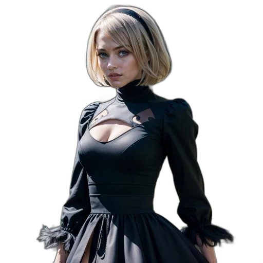 dress, jacket, staff, concept art, photorealistic, 3d render, comic book art, monochrome transparent PNG cut-out