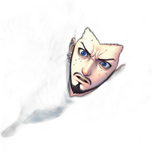 face, mask, creature, dragon, comic book art, concept art, watercolor, fantasy art transparent PNG cut-out