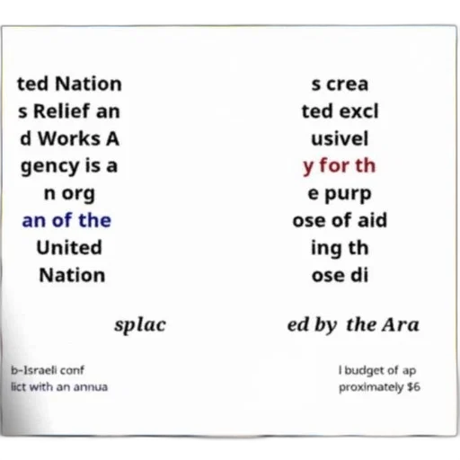 united, nations, relief, works, agency, organization, focused, aiding transparent PNG cut-out