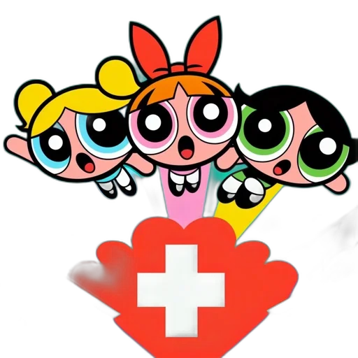 cartoon, concept art, three, animated, female, characters, colored, pink transparent PNG cut-out