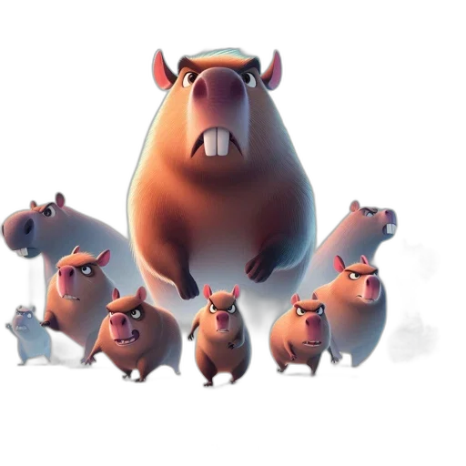 animal, concept art, 3d render, animated, film, poster, advertises, angry transparent PNG cut-out