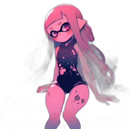 dress, creature, mask, animal, concept art, watercolor, pixel art, vaporwave transparent PNG cut-out