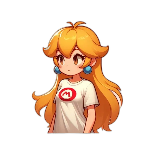 staff, dress, hair, face, pixel art, anime, concept art, cartoon transparent PNG cut-out