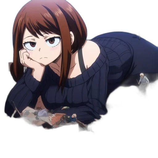 dress, creature, jacket, weapon, anime, cartoon, concept art, pixel art transparent PNG cut-out