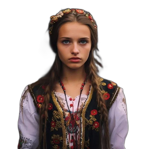 face, dress, crown, jewelry, photorealistic, oil painting, fantasy art, concept art transparent PNG cut-out