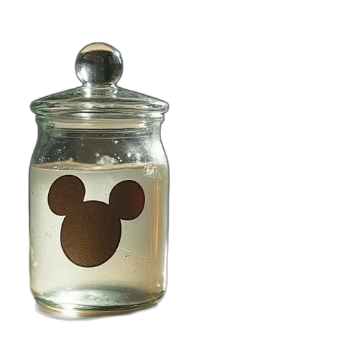 bottle, mask, jewelry, 3d render transparent PNG cut-out