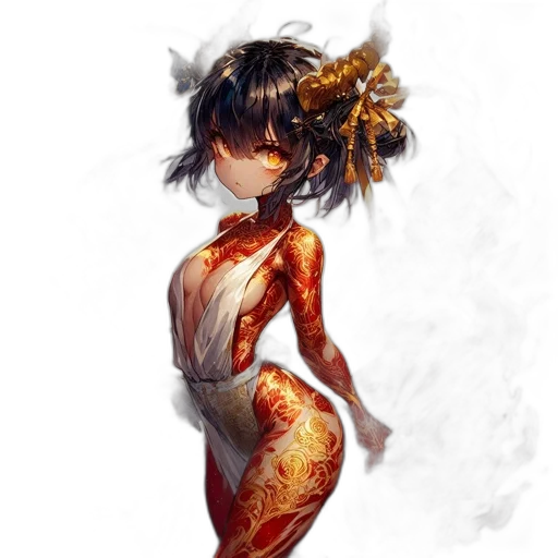 dress, creature, robot, food, concept art, pixel art, fantasy art, cyberpunk transparent PNG cut-out