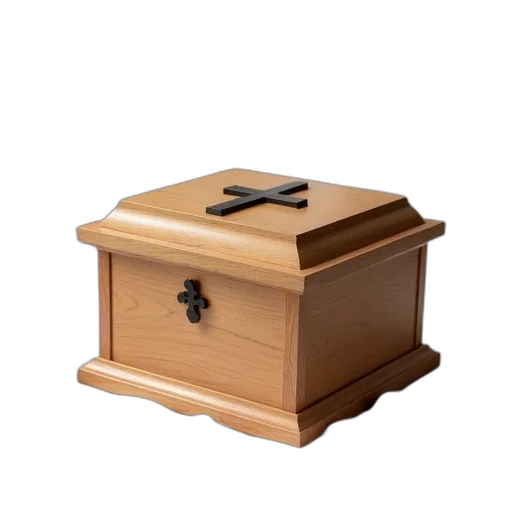 furniture, robot, weapon, jewelry, 3d render, photorealistic, wooden, casket transparent PNG cut-out