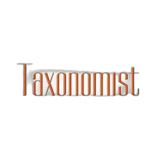staff, accidental, taxonomist, logo, gold, orange, text, white transparent PNG cut-out