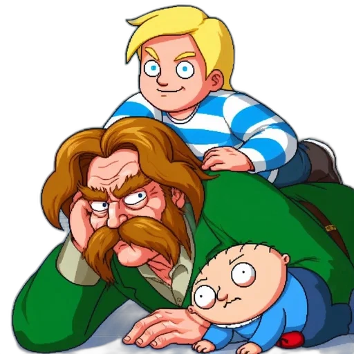 cartoon, comic book art, concept art, pixel art, underwater, fire, three, characters transparent PNG cut-out
