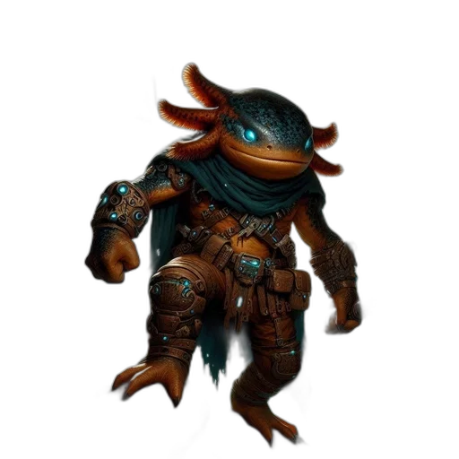 creature, robot, dragon, staff, concept art, fantasy art, 3d render, pixel art transparent PNG cut-out