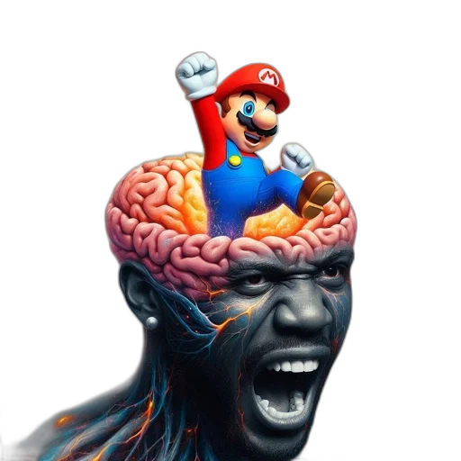 crown, mask, face, animal, concept art, pixel art, 3d render, photorealistic transparent PNG cut-out