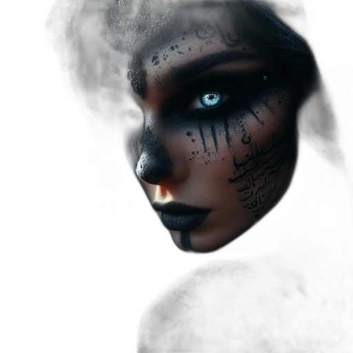 mask, face, creature, robot, photorealistic, fantasy art, concept art, cyberpunk transparent PNG cut-out
