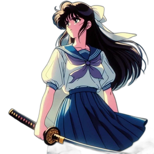 sword, staff, weapon, dress, anime, concept art, vaporwave, pixel art transparent PNG cut-out