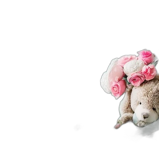 hat, animal, flower, dress, watercolor, concept art, photorealistic, 3d render transparent PNG cut-out