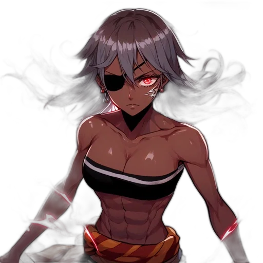 mask, weapon, staff, concept art, anime, cyberpunk, pixel art, fire transparent PNG cut-out
