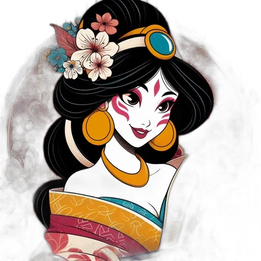 mask, staff, jewelry, fantasy art, concept art, cartoon, anime, red transparent PNG cut-out