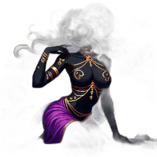 mask, dress, staff, fantasy art, concept art, 3d render, pixel art, outer space transparent PNG cut-out