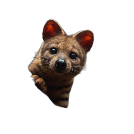animal, creature, face, staff, photorealistic, 3d render, concept art, pixel art transparent PNG cut-out