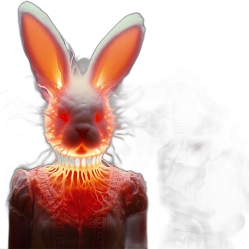mask, creature, animal, face, concept art, 3d render, photorealistic, cyberpunk transparent PNG cut-out