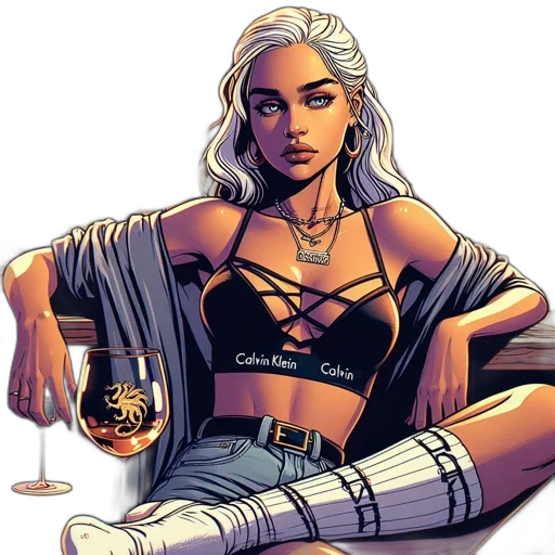 comic book art, concept art, fantasy art, pixel art, fire, earth tones, golden, woman transparent PNG cut-out