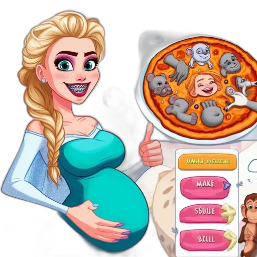 food, concept art, cartoon, pixel art, fantasy art, pastel, colorful, screenshot transparent PNG cut-out