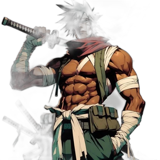 sword, weapon, staff, comic book art, concept art, fantasy art, anime, earth tones transparent PNG cut-out