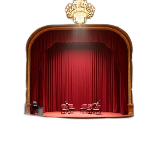 crown, furniture, staff, hat, concept art, 3d render, inside, teatro transparent PNG cut-out