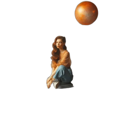 jewelry, dress, pixel art, photorealistic, oil painting, concept art, outer space, earth tones transparent PNG cut-out