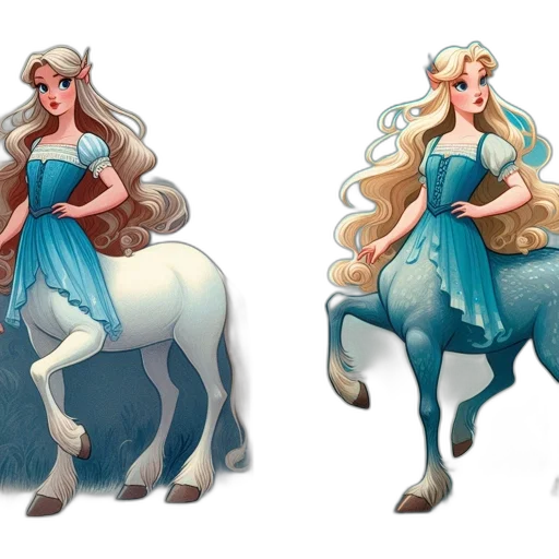 concept art, fantasy art, 3d render, comic book art, pastel, blue, two, scenes transparent PNG cut-out