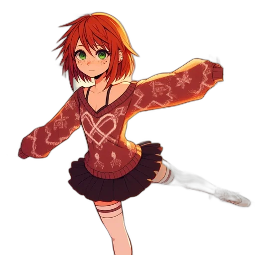 dress, jacket, staff, pixel art, anime, concept art, fantasy art, red transparent PNG cut-out